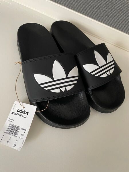 新品タグ付き adidas アディレッタライト サンダル ブラック アディダス