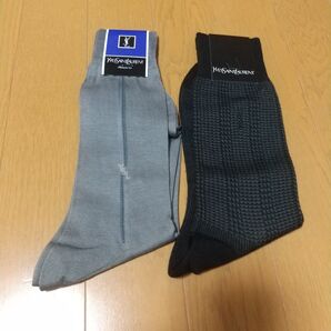 イヴ・サンローラン メンズソックス 25cm 2足