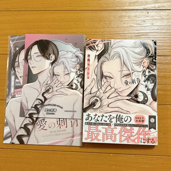【6月新刊】愛の刺青/赤色マッシュ コミコミリーフレット、有償特典小冊子