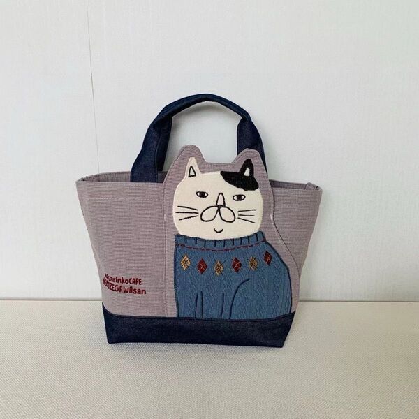 【クスグルジャパン】ねこぜがわさん トートバッグ おしゃれ ハミポケバッグ 可愛い