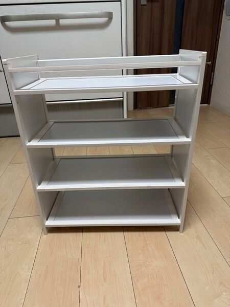 シューズラック 収納棚 4段・製靴収納ラック 組み立て簡単