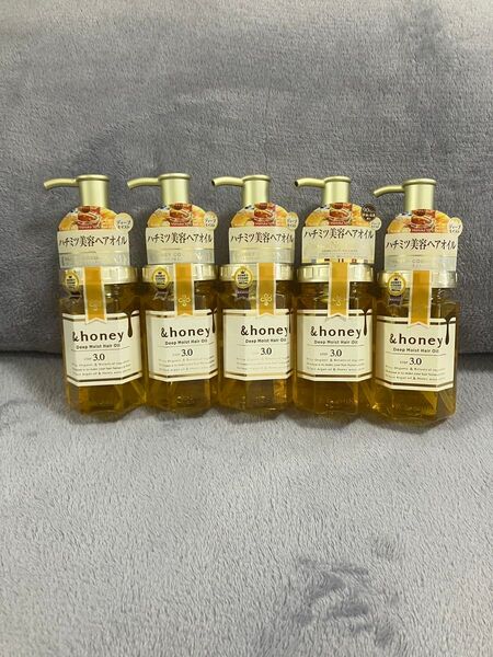 アンドハニー ディープモイストヘアオイル×5本セット