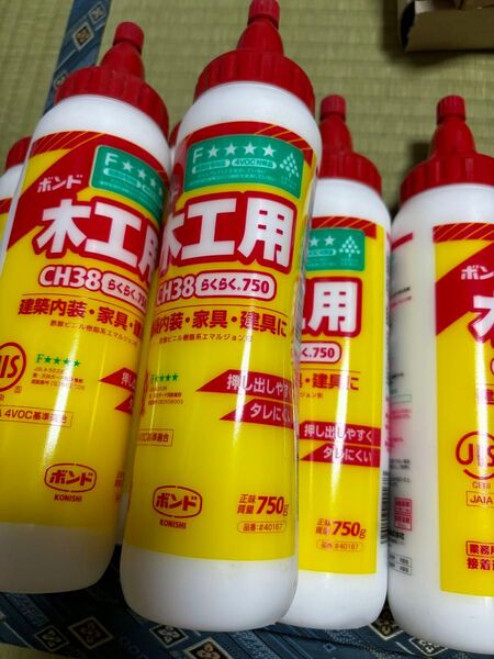 ボンド 木工用 コニシ CH38 らくらく750 ボトル 750g 7本