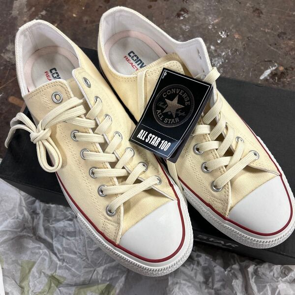 CONVERSE ALL STAR 100 OX REACT クリーム 29cm