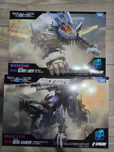 T-SPARK REALIZE MODEL RMZ-001 ブレードライガー RMZ-002 ジェノザウラー タカラ ゾイド