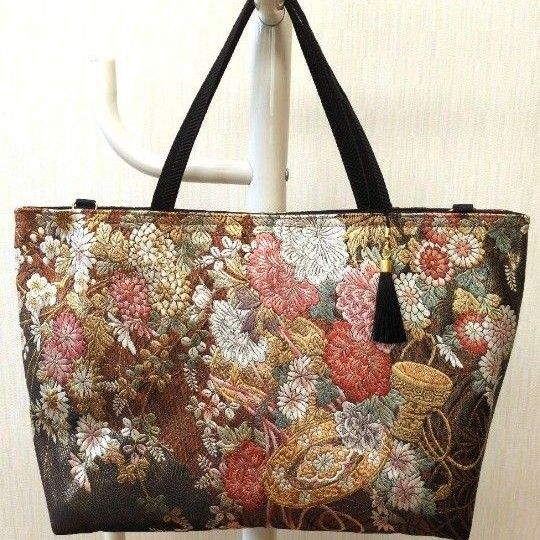 帯リメイク トートバッグ25 ハンドメイド