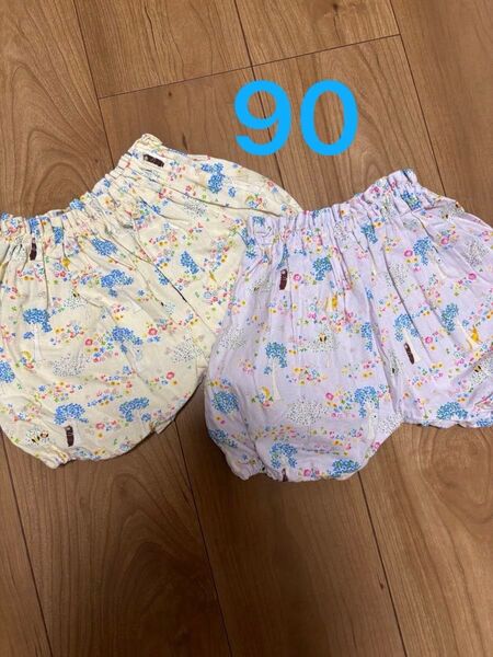 ハンドメイド ショートパンツ かぼちゃパンツ 90サイズ 2点
