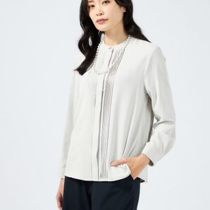 2025 シフォン ブラウス グリーン