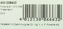 ⑨ミニチャンプス 1/43 ポルシェ 911 GT3 RSR Presentation 2003(PMA, Porsche)_画像5