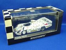 ⑨ミニチャンプス 1/43 ポルシェ 908/80 ＃14 ル マン 1981 R.ヨースト/K.ニーヅビーズ/D.ウィッティントン(MINICHAMPS, PMA, Porsche)_画像2