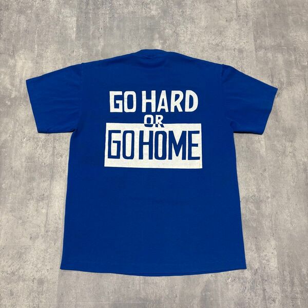 90s HeF-T USA製 GO HARD OR GO HOME Tシャツ BASEBALL 野球 ヴィンテージ