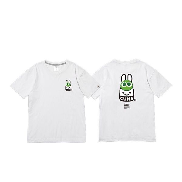 30th ANNIV プリント みどりぷよとCUNEウサギ ゲームTシャツ 半袖 ぷよぷよ