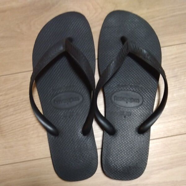 havaianas/ハワイアナス ビーチサンダル黒 43-44(28cmほど)