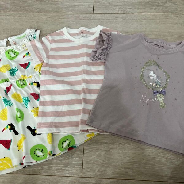 値下げ 女の子 夏服 95 100 無印 グローバルワーク