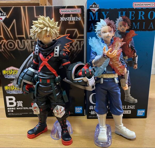一番くじ 僕のヒーローアカデミア 連なる星霜 C賞 轟 焦凍ユアネクスト B賞 爆豪勝己 MASTERLISE フィギュア