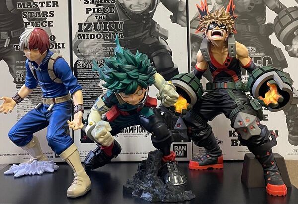 ヒロアカフィギュア SMSP 緑谷出久 爆豪勝己 轟焦凍 A賞 3体セット 僕のヒーローアカデミア