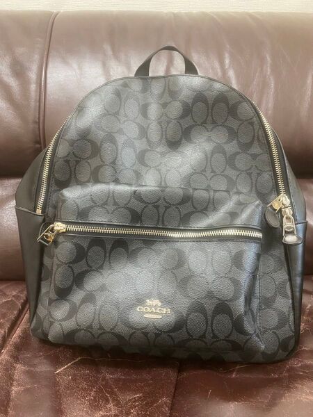 COACH コーチ シグネチャー リュック バックパック 黒