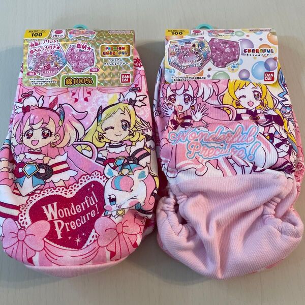 新品 プリキュア わんだふるぷりきゅあ ショーツ サイズ 100 女の子 プリキュア 2枚組×2セット