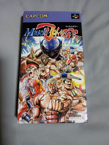 【SFC】 マッスルボマー 箱説付き カプコン スーパーファミコン