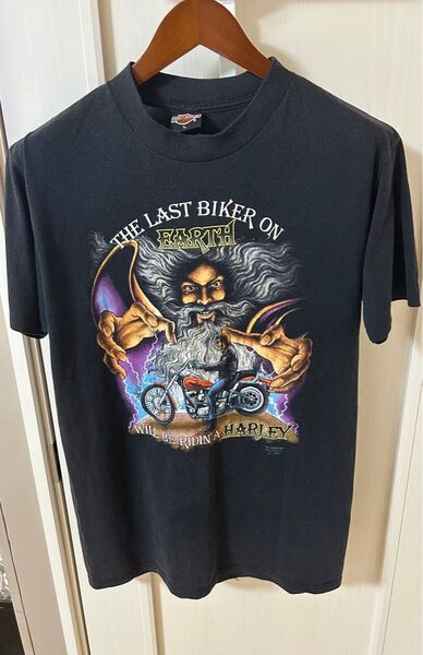 ハーレーダビッドソン Harley-Davidson 3D EMBLEM モーターサイクル バイクTシャツ USA製