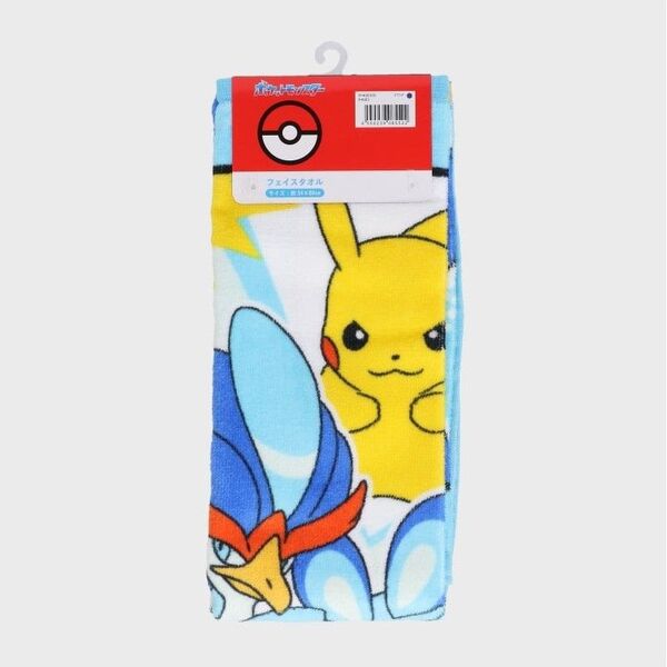 ポケモンフェイスタオル■ピカチュウ×ウェーニバル■綿100%約34×80㎝新品