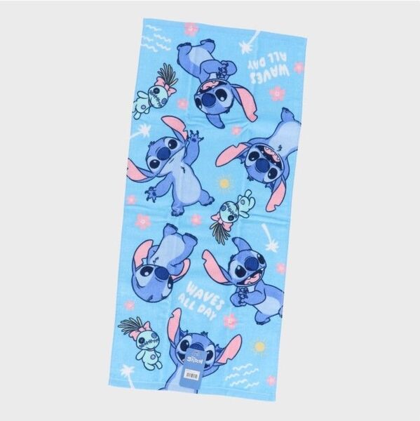 ディズニーフェイスタオル■スティッチ■トラスト綿100%34×75㎝新品タグ付き