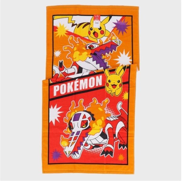 ポケモンバスタオル■ピカチュウ×ラウドボーン■綿100%60×120㎝新品タグ付