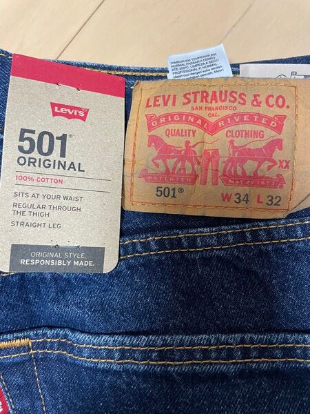 【新品未使用】タグ付Levi's 501 ORIGINAL W34 L32