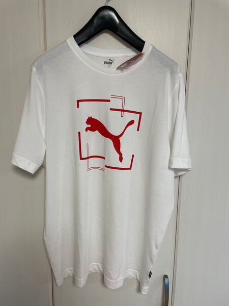 【新品・未使用・タグ付】PUMA プーマ Tシャツ 半袖 メンズ Lサイズ ホワイト