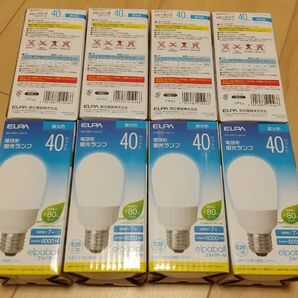 ELPA 電球形蛍光ランプ 40W形 昼光色 EFA10ED/7-A041H 8個セット