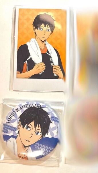 極楽湯 ハイキュー!! ハイキュー 交換 譲渡 買取 缶バッジ ポラショット コレクション お風呂ver. 影山