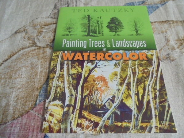 洋書Painting Trees and Landscapes　水彩で描く樹木　風景　種類　表情　風の有無　バランス　構成