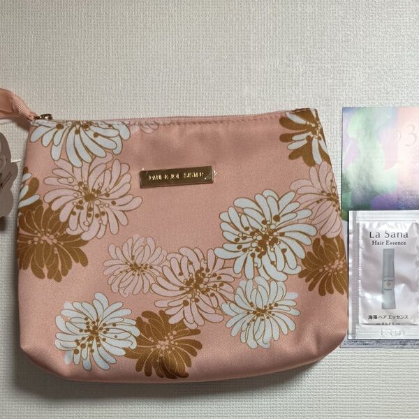 【新品】ポールアンドジョー シスター ポーチ 花柄 ラサーナ 海藻ヘアエッセンス さらさら サンプル