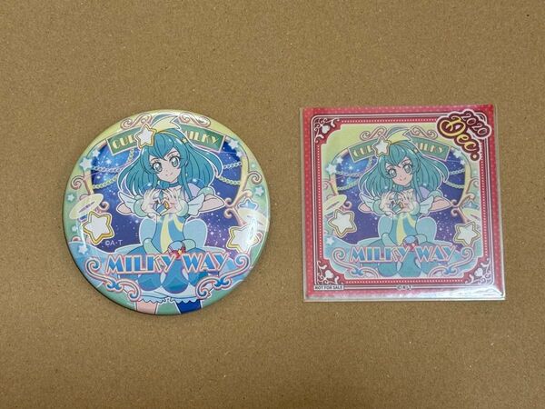 キュアミルキー トウィンクル缶バッジ8 ステッカー セット