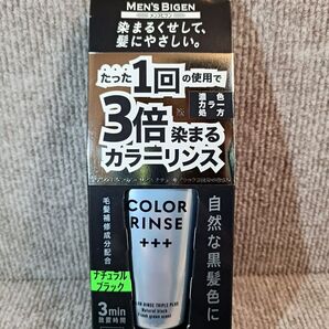 カラーリンス メンズビゲン トリプルプラス(+++) ナチュラルブラック 120g×1本