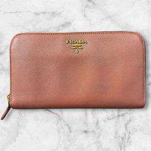 【訳あり】PRADA プラダ ラウンドファスナー 長財布