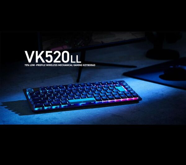 【新品未開封】VK520LLBK 日本語配列 ゲーミング特化75%キーボード キーボード 日本語配列 Keyboard ワイヤレス