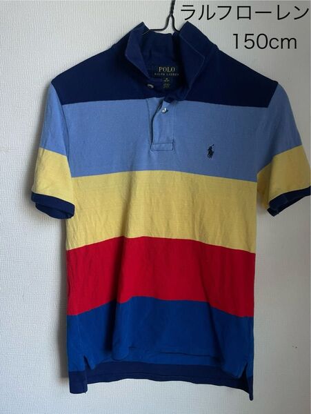 ポロラルフローレンPolo Ralph Lauren ボーダー半袖ポロシャツ 150cm