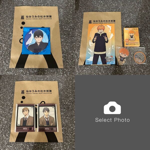 ハイキュー アクアリウムキャラバン 影山飛雄 宮治 宮侑 日向翔陽 フリューくじ アクリルスタンド 日向翔陽 セット売り