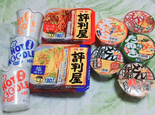 カップ麺10個セット 明星食品 評判屋 日清食品 どん兵衛