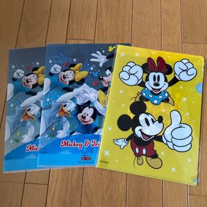 ディズニー クリアファイル 3枚セット A4サイズ ミッキー ミニー