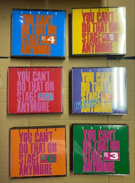 希少 ザッパ You Can't Do That on Stage Complete Box CD Frank Zappa