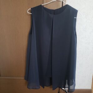 ロペピクニック ノースリーブトップス ネイビー