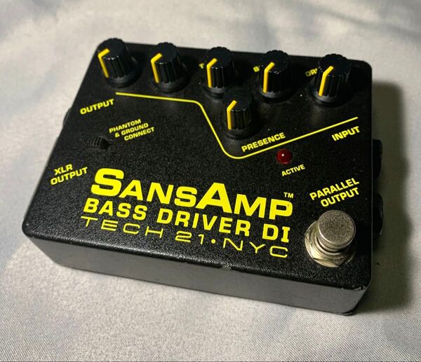 Tech21 sansamp bass driver DI 初期型前期【動作確認済】サンズアンプ プリアンプ ベース エフェクター