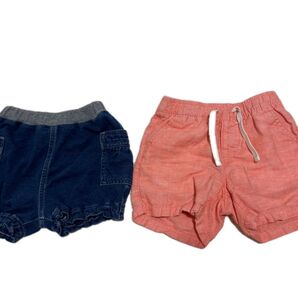 baby gap 良品計画2着セット80センチ 18〜24M 短パン ショートパンツ