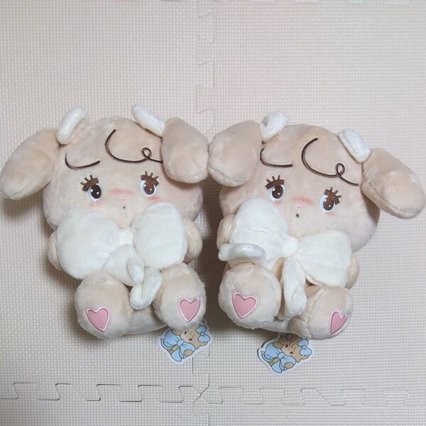 mikko characters 抱きしめおリボンぬいぐるみ ナッツ 2点セット