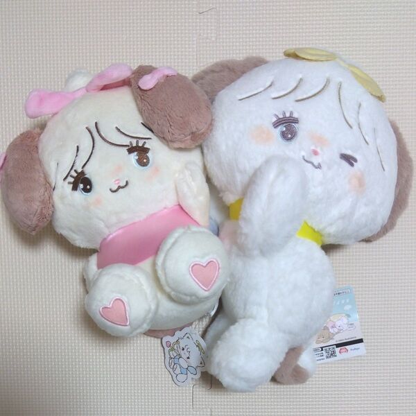 mikko characters 天使ちゃんぬいぐるみ おねんねBIGぬいぐるみ スフレ2点セット