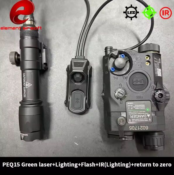 PEQ15 SUREFIRE M600 スカウトライト AXONスイッチセット 東京マルイ 次世代電動ガン CO2 ガスガン 対応