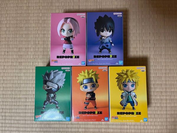 NARUTO ナルト REPOPRIZE 5種セット 春野サクラ うずまきナルト うちはサスケ はたけカカシ 波風ミナト