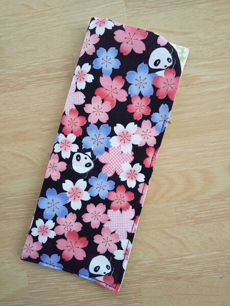 パンダと桜 メガネケース ハンドメイド